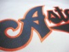 embroidery fabric for team name and number