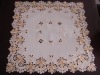 embroidery  flower   table  cloth