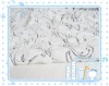 embroidery polyester velboa  knitted mattress fabric