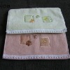 embroidery solid color square towel