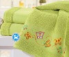 embroidery terry bath towel