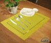 european style yellow 100% linen activity table mat