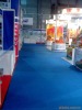 exhibition needle punch blue color carpets