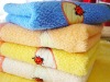 face towel with applique