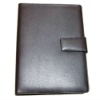 factory direct black leather notebook/agenda