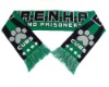 fan knitted sport scarf made of acrylic