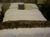 fancy design, bed runner,polyester-cotton BED runner,wheat leaf