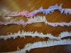 fancy dyed doghair feather knitting yarn