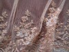 fancy embroidery lace with handworks for dress making fabric
