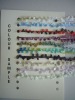 fancy polyester loop knitting yarn color card