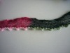 fancy print ping-pong mesh yarn for knitting scarves