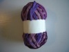 fancy print yarn round flocking ball yarn for knitting
