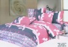 fashion and comfortable 100% polyester printed 4pcs bedding set