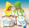 fashion animal hood beach towel with hood