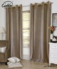 fashion coffee polyester cotton bedroom curtain