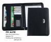 fashion design leather portfolio with document holder