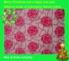 fashion flowers line on the water-soluble embroidery fabric