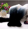 fashion genuine rabbit fur scarf