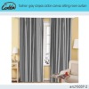fashion gray stripes cotton canvas sitting room curtain