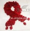 fashion knitted rabbit fur scarf