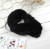 fashion knitted rabbit fur scarf