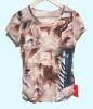 fashion ladies cotton t shirt digital printing service