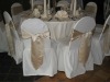 fashion lamour satin chair cover with sash and banquet chair cover