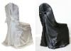 fashion lamour satin chair cover with sash and banquet chair cover