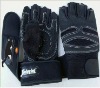 fashion men's  unisex fingerless gym glove for weight lifting