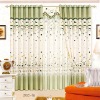 fashion polyester floral printed decoration window drapery curtain