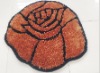 fashion rose room floor mat