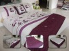 fashion scatter flower embroidery duvet cover set