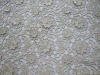 fashion silver thread chemical lace embroidered fabric