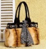 fashion style rabbit fur bag