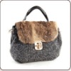 fashion style rabbit fur bag