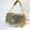 fashion style rabbit fur bag