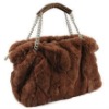 fashion style rabbit fur bag