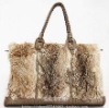 fashion style rabbit fur bag