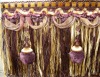 fashionable curtain fringe for decorative with beads and balls