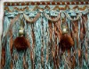 fashionable curtain fringe for decorative with beads and balls