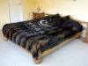 fashionable rabbit fur blanket