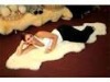 fashionable sheepskin rug for floor