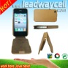 fashionble leather goods mobile phone leather case for iphone 4G