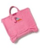 fasion 100% cotton velour printed beach towel bag