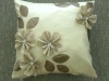 faux silk 3d flower cushion cover