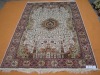 fine hand knotted silk carpet