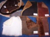 finished sheepskins with wool on