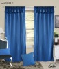 fished blue polyester yarn blackout hotel curtain