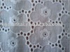 flat/normal embroidery with eyelet cotton fabric