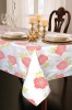 flocked jacquard tablecloth